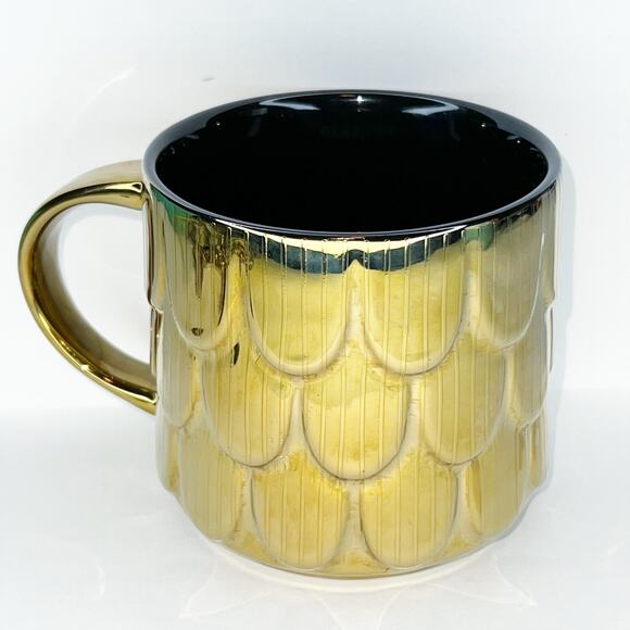 Starbucks Gold Mermaid Scales Coffee Mug - Picture 2 of 5